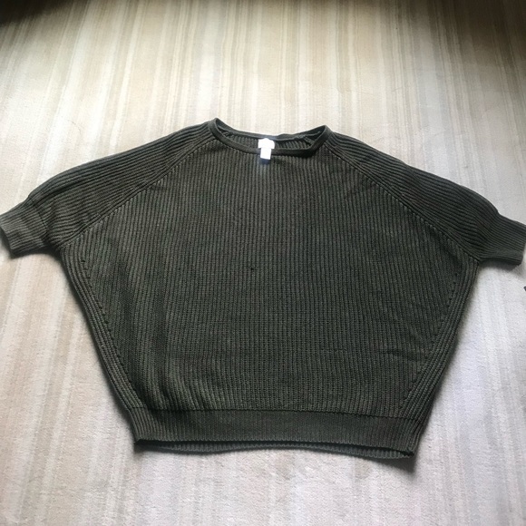 Chicos olive green dolman chunky sweater - Picture 2 of 4